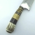 Cuchillo Caronero 30 cm Acero Negro Anillado Tuerca Ciervo