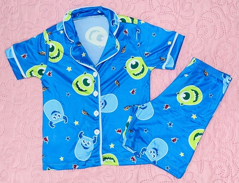 Pijama Américano infantil monstros S.A