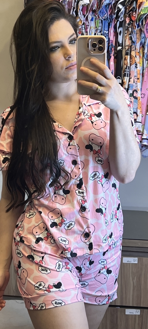 Pijama vaquinha rosa