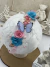 Tiara jardim azul e rosa - comprar online