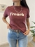Remera French bordó - comprar online
