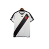 Camisa Vasco da Gama I 24/25 - Torcedor Kappa Masculina - Branca com listras pretas e detalhes em vermelho