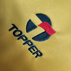 Camisa Seleção Brasileira Retrô I 88/90 Topper Torcedor Maculina - Amarela com gola verde - loja online