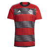 Camisa Flamengo I 23/24 Torcedor Adidas Masculina - Vermelho e Preto