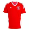 Camisa de futebol masculina vermelha do Internacional, modelo Torcedor Adidas, temporada 25/26.