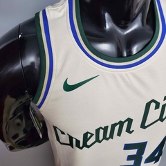 Camiseta Regata Milwaukee Bucks Bege - Nike - Masculina - Suprema Esportes | Camisas de Time