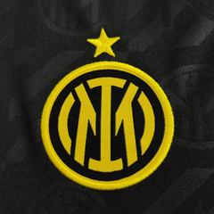 Camisa Retrô Inter de Milão II 1919/1920 - Masculina Nike - Preta com detalhes em cinza e amarelo - loja online