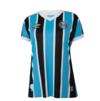 Camisa Grêmio I 23/24 - Torcedor Umbro Feminina - Azul com listras pretas e brancas