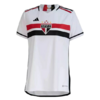 Camisa São Paulo I 23/24 - Torcedor Adidas Feminina - Branca com detalhes em vermelho e preto