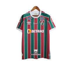 Camisa Fluminense I 23/24 Umbro Torcedor Masculina - Tricolor com Patrocínios