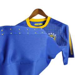 Camisa Seleção Brasileira II Retrô 2010 Nike Torcedor Masculina - Azul com detalhes em amarelo - Suprema Esportes | Camisas de Time