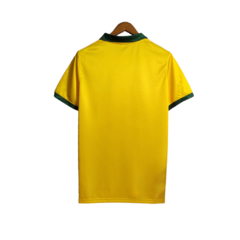 Camisa Seleção Brasileira Retrô I 88/90 Topper Torcedor Maculina - Amarela com gola verde na internet