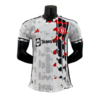 Camisa Manchester United Edição Especial 23/24 - Jogador Adidas Masculina - Branca com detalhes em preto e vermelho
