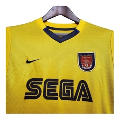 Camisa Retrô Arsenal II 99/00 - Masculina Nike - Amarela com detalhes em azul na internet