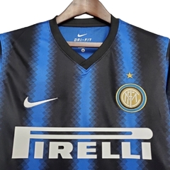 Camisa Retrô Inter de Milão I 2010/2011 manga longa - Masculina Nike - Azul e preta - comprar online