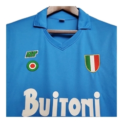Camisa Napoli I Retrô 1987/1988 - Ennere Masculina - Azul na internet