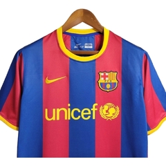 Camisa Retrô Barcelona I 10/11 - Masculina Nike - Azul e vermelha com detalhes em amarelo na internet