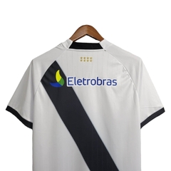 Camisa Retrô Vasco da Gama II 2010 - Penalty Masculina - Branca com detalhes em preto e com patrocínio - Suprema Esportes | Camisas de Time