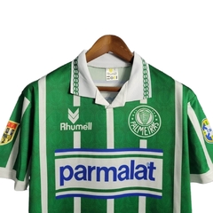 Camisa Retrô Palmeiras I 1993/1994 - Masculina Rhumell - Verde com listras em branco - comprar online