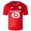 Camisa Lille I 24/25 - Torcedor New Balance Masculina - Vermelha com detalhes em azul