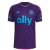 Camisa Charlotte FC II 24/25 - Torcedor Adidas Masculina - Roxa com detalhes em azul e rosa