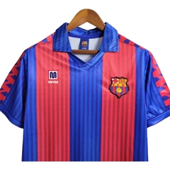 Camisa Retrô Barcelona I 1992 - Masculina Meyba - Azul e vermelha na internet