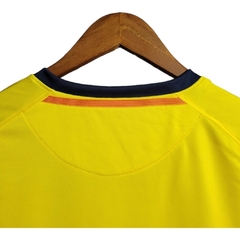 Camisa Retrô Barcelona II 08/09 manga longa - Masculina Nike - Amarela com detalhes em azul e vermelho