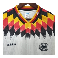Camisa Retrô Seleção da Alemanha I 1994 - Masculina Adidas - Branca com detalhes em amarelo e vermelho na internet