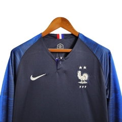 Camisa Retrô Seleção da França Copa do Mundo I 2018 manga longa - Masculina Nike - Azul - comprar online