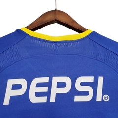 Imagem do Camisa Retrô Boca Juniors 2003/2004 manga longa - Nike Masculina - Azul com detalhes em amarelo