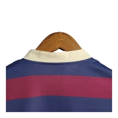 Camisa Newcastle United II Retrô 95/96 - Adidas Masculina - Azul com listras vinho e detalhes em bege - loja online