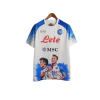 Camisa Napoli Edição Champions 23/24 - Torcedor EA7 Masculina - Branca com detalhes em azul