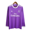 Camisa Retrô Real Madrid II 2017/2018 manga longa - Adidas Masculina - Roxa com detalhes em branca