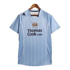 Camisa Retrô Manchester United I 07/08 - Masculina - Azul com detalhes em branco