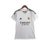 Camisa Real Madrid I 24/25 - Torcedor Adidas Feminina - Branca com listras pretas