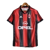 Camisa Retrô AC Milan I 1998/1999 - Masculina Adidas - Vermelha e preta