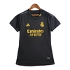 Camisa Real Madrid II 23/24 - Feminina Adidas - Preta com detalhes em cinza