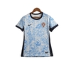 Camisa Seleção de Portugal II 24/25 - Torcedor Nike Feminina - Branca com detalhes em azul