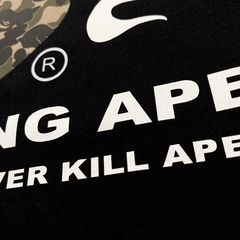 PLAYERA BAPE KANJII BLACK en internet