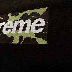 Playera supreme x bape green black tee en internet