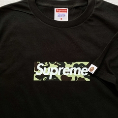 Imagen de Playera supreme x bape green black tee