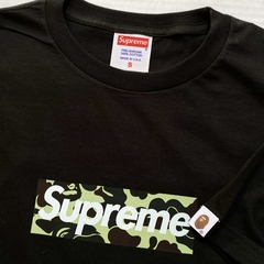 Playera supreme x bape green black tee - Ollie Taco Shop