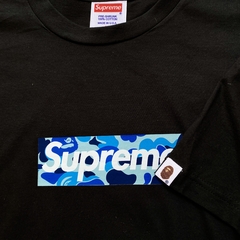 Playera supreme bape blue - Ollie Taco Shop