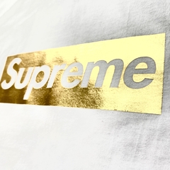 Imagen de Playera supreme box logo golden white tee
