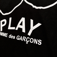 Playera play / inverted heart black - Ollie Taco Shop