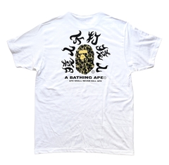 PLAYERA BAPE KANJII WHITE