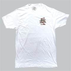 Playera anti social sad boys rose white en internet