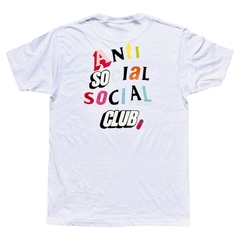 Playera anti social / colors white - comprar en línea