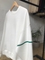 BUZO BLANCO CON RAYA VERD