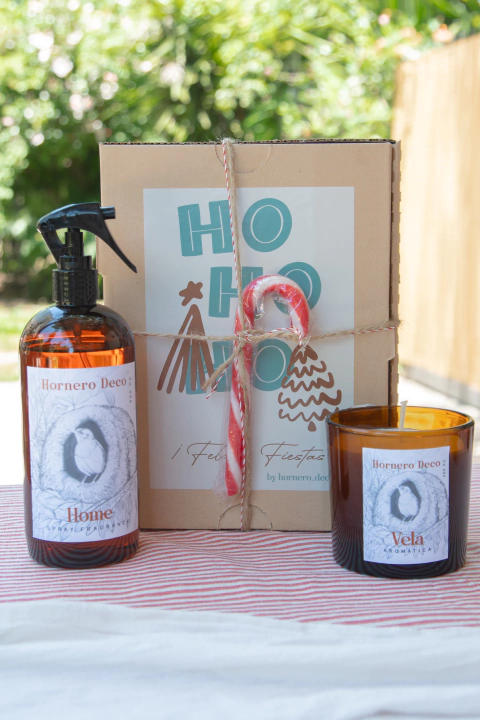 Box Navideño I - (Vela aromática + Aromatizante de ambiente)